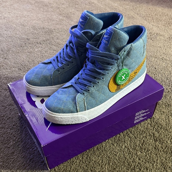 Supreme x Nike Zoom Blazer Mid QS SB 'Denim' - Picture 10 of 14